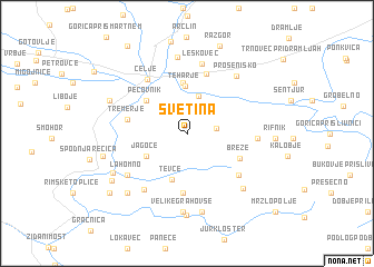 map of Svetina