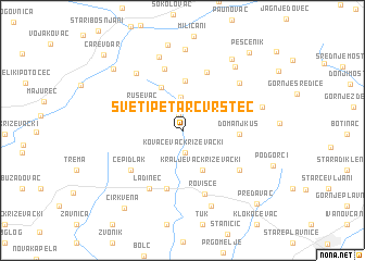 map of Sveti Petar Čvrstec
