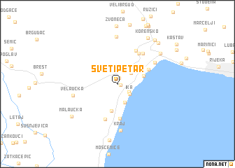 map of Sveti Petar