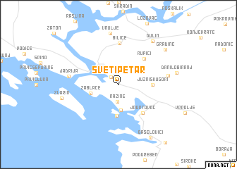 map of Sveti Petar