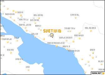 map of Sveti Vid