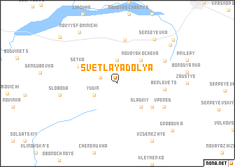 map of Svetlaya Dolya