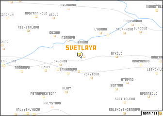 map of Svetlaya