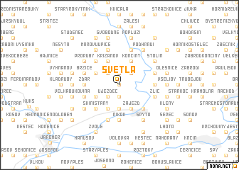 map of Světlá