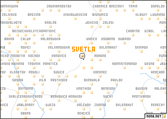 map of Světlá