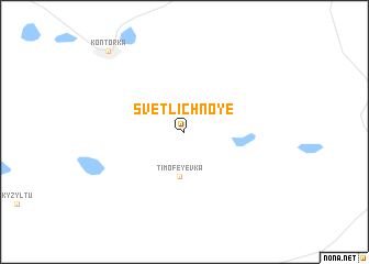 map of Svetlichnoye