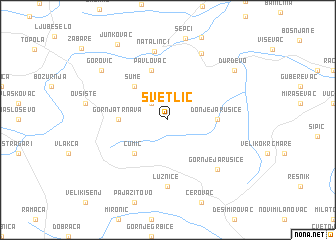 map of Svetlić