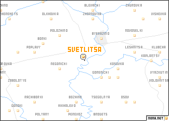 map of Svetlitsa