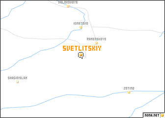 map of Svetlitskiy