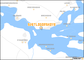 map of Svetlogorskoye