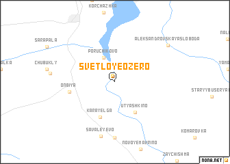 map of Svetloye Ozero