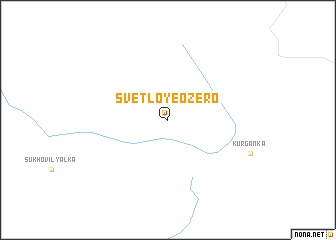 map of Svetloye Ozero