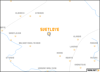 map of Svetloye