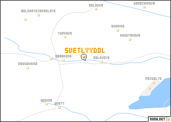 map of Svetlyy Dol