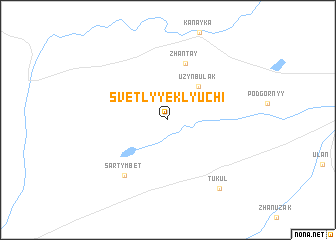 map of Svetlyye Klyuchi