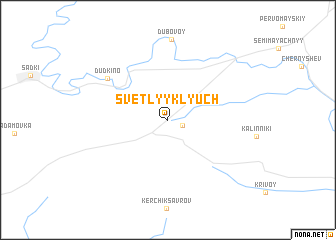 map of Svetlyy Klyuch