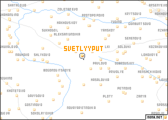 map of Svetlyy Put\