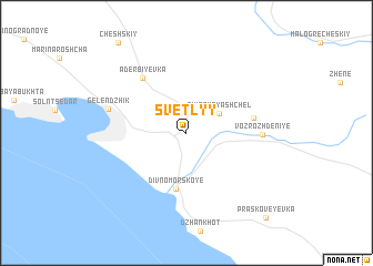 map of Svetlyy