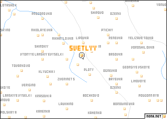 map of Svetlyy