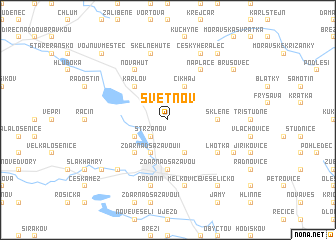 map of Světnov