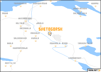 map of Svetogorsk