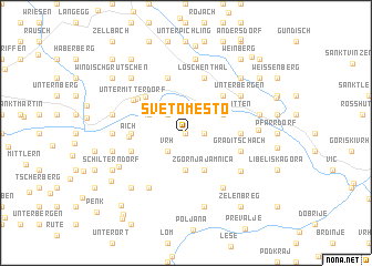 map of Sveto Mesto