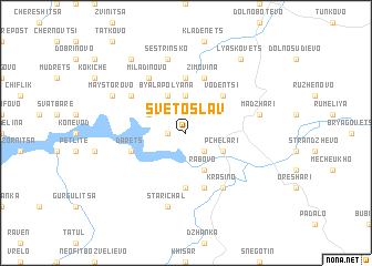 map of Svetoslav