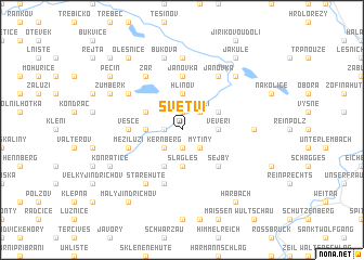 map of Světví