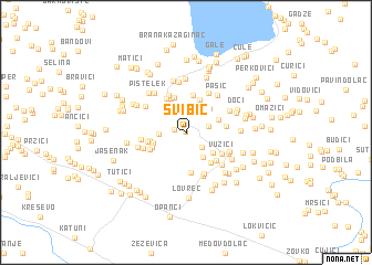 map of Svibić