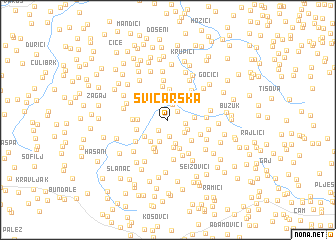 map of Svicarska