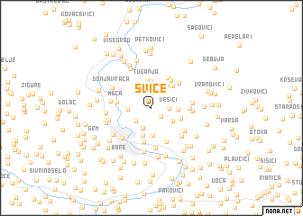 map of Sviće