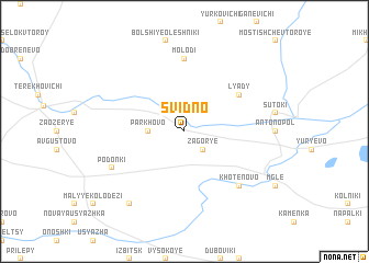 map of Svidno