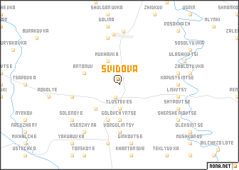 map of Svidova