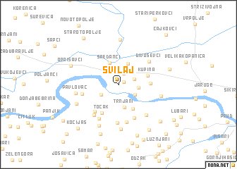 map of Svilaj