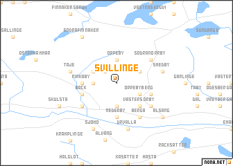 map of Svillinge