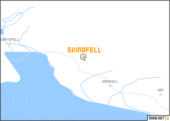 map of Svínafell