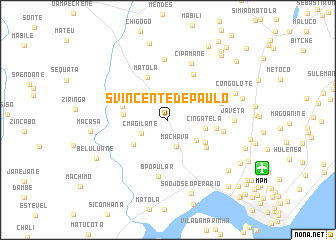 map of S. Vincente de Paulo