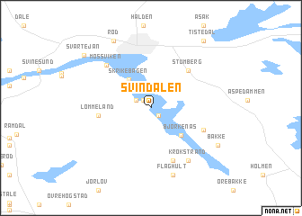 map of Svindalen