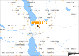 map of Svineberg