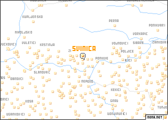 map of Svinica