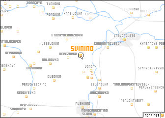map of Svinino