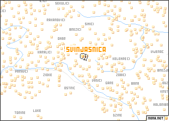 map of Svinjašnica