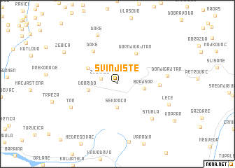 map of Svinjište