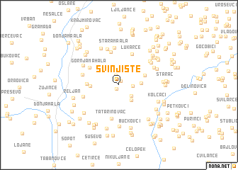 map of Svinjište