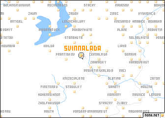 map of Svinná Lada