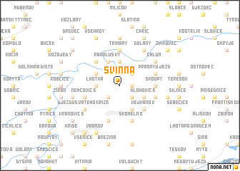 map of Svinná