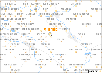 map of Svinná