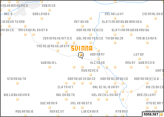 map of Svinná