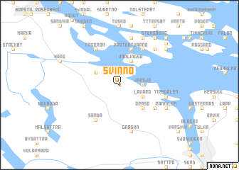 map of Svinnö