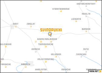 map of Svinopukhi